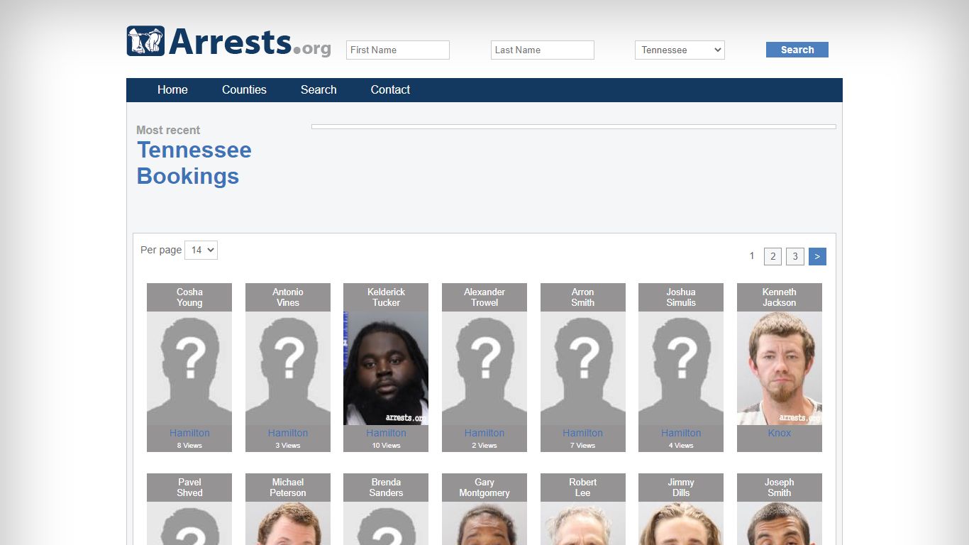 Tennessee Arrests and Inmate Search