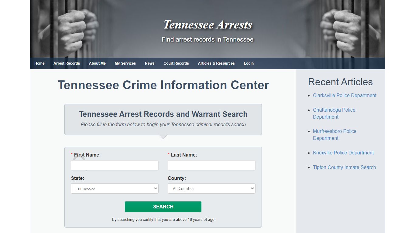 Tennessee Crime Information Center - Tennessee Arrests